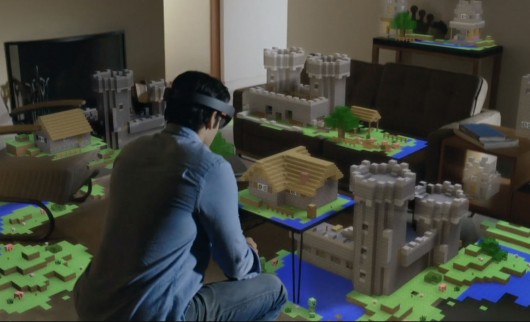 Microsoft HoloLens with Gaming Environment