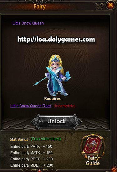 LOA New Version 3.0372 Little Snow Queen Fairy