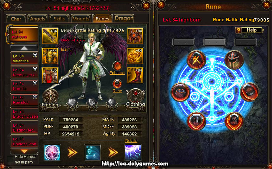 Character Overview – Highborn Berserker 4.8 mil BR