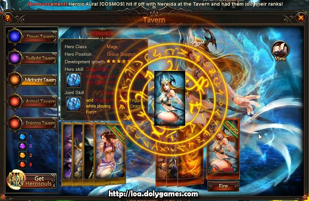 LOA Archer #59 and #60 - hiring Nereida hero