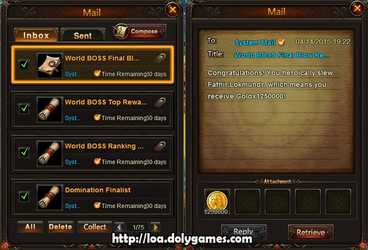 World Boss Rewards & Final Blow