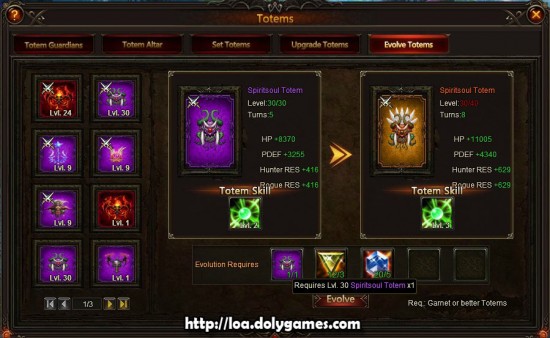 Evolving Totems Guide