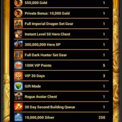 21 Pages of Items Pack in Game of War