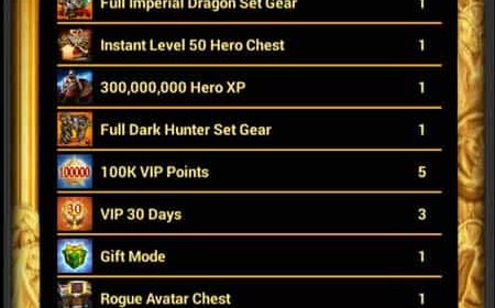 21 Pages of Items Pack in Game of War