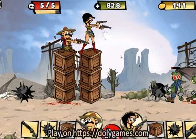 Zombies Can't Jump 2 shooter DolyGames 8