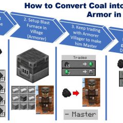 How to Convert Coal into Diamond Armor in Minecraft