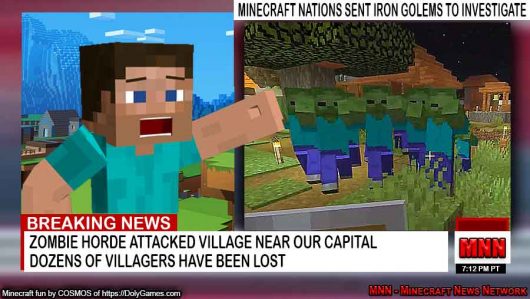 Minecraft Breaking News just for fun by COSMOS of DolyGames OPT