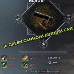 Can you make profit selling Green Cannons in Conqueror’s Blade?