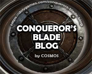 Conqueror’s Blade Blog by COSMOS logo 300px